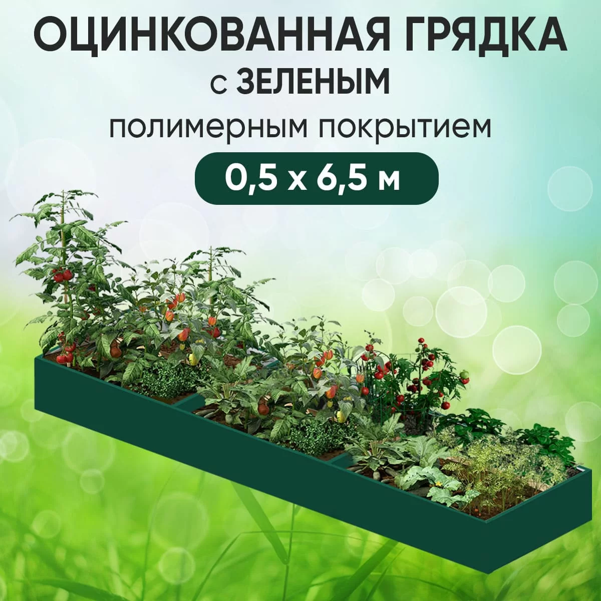 Грядка зеленая (0,5 х 6,5)